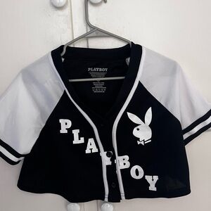 Jersey play boy. A little see through. Really light and smooth texture .